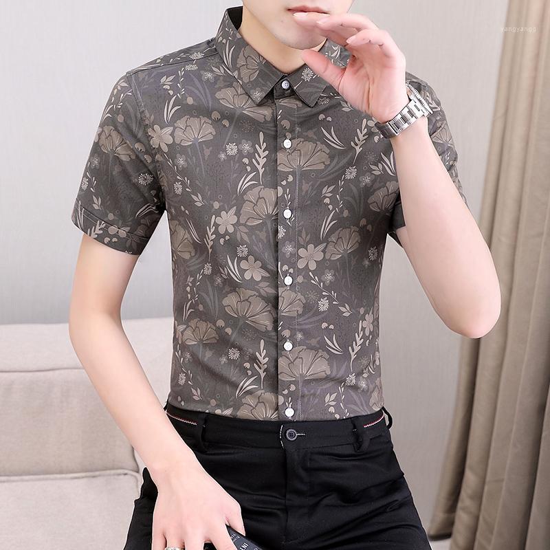 Men's Business Casual Short Sleeved Shirt Print Smart Male Social Dress High Quality Drop Tops Men Clothing Shirts, Blue
Men's Business Casual Short Sleeved Shirt Print Smart Male Social Dress High Quality Drop Tops Men Clothing Shirts, Blue