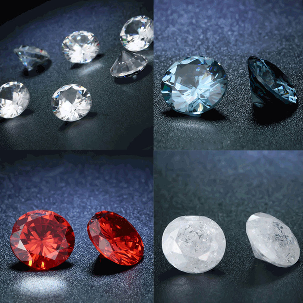 20pcs/lot Rhinestones Crystal Cubic Zircon CZ Stones Round Shape DIY Accessories Pointback Glass Strass 8mm for Jewelry DIY Crafts Making