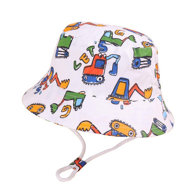 Topi Ember Bayi Musim Semi Musim Panas untuk Anakanak Topi Nelayan Hewan Kartun Topi Matahari Luar Ruangan Musim Gugur Antilembap Katun 220611