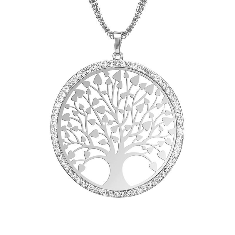 Pendant Necklaces High Quality Big Tree Of Life Crystal Necklace 3 Chains Pendentif Elegant Long Maxi Female Collier Jewelry Gift 54 54mmPen
Pendant Necklaces High Quality Big Tree Of Life Crystal Necklace 3 Chains Pendentif Elegant Long Maxi Female Collier Jewelry Gift 54 54mmPen