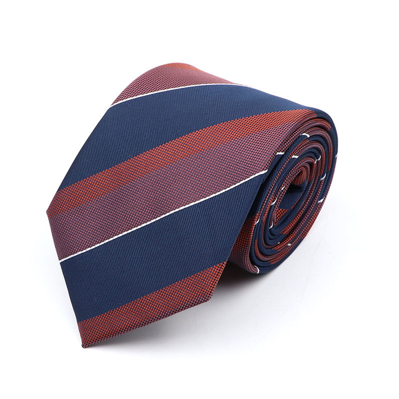 Fashion Plaid Striped Necktie 8cm Navy Polyester Male Office Formal Tie Business Tuxedo Suit Shirt Cravat Gift For Men Accessory 220409
