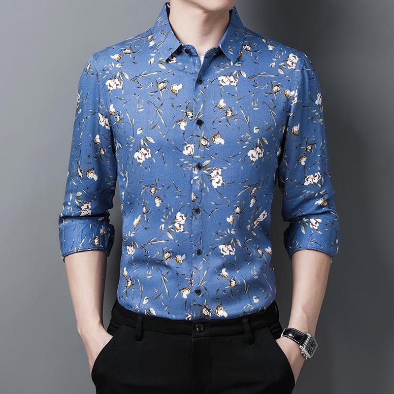 Men's Casual Shirts Business Young Middle-age Turn-down Callor Long Sleeve Shirt Autumn Quality Mercerized Cotton Luxury Men -XXXLMen's, As picture
Men's Casual Shirts Business Young Middle-age Turn-down Callor Long Sleeve Shirt Autumn Quality Mercerized Cotton Luxury Men -XXXLMen's, As picture