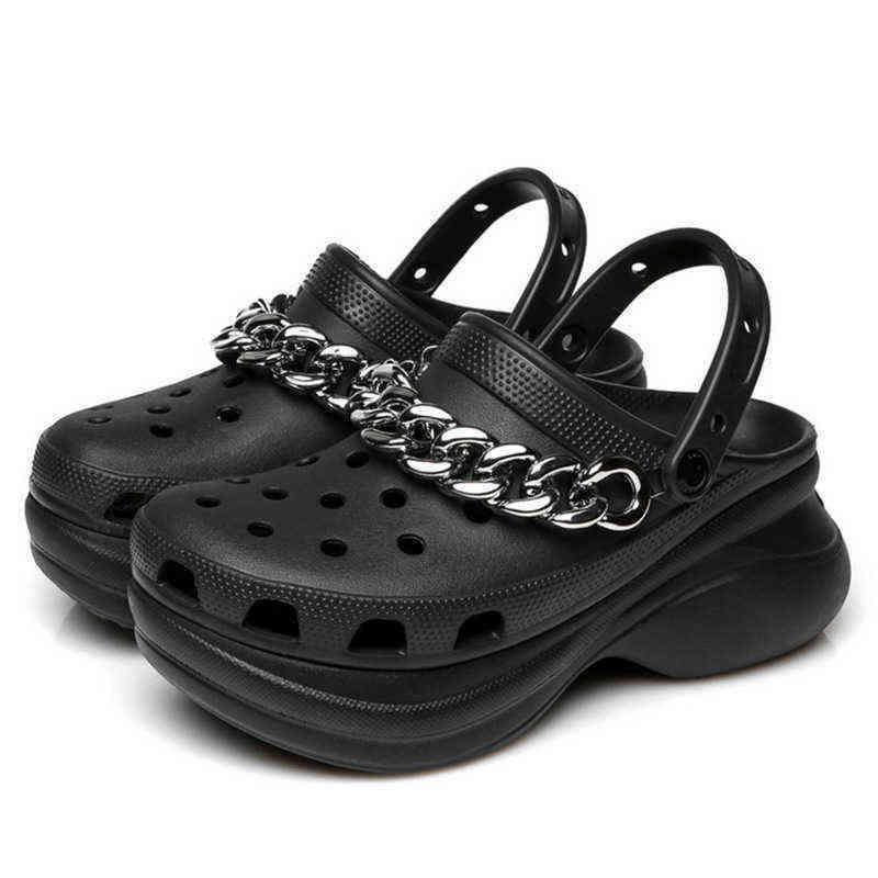 Slippers Summer Fashion Women Garden Shoes Wedges Beach Sandals Heels Girls Flip Flops Platform Chain Clogs for Shoe 220329, Purple
Slippers Summer Fashion Women Garden Shoes Wedges Beach Sandals Heels Girls Flip Flops Platform Chain Clogs for Shoe 220329, Purple