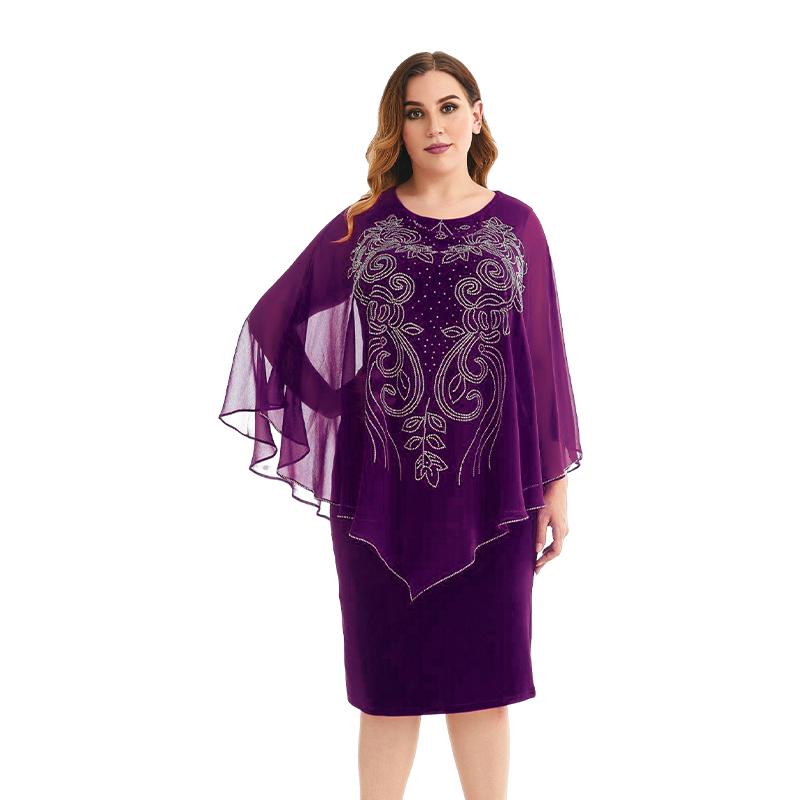 Plus Size Dresses Women Clothing 4XL Autumn 2022 Long Sleeve Chiffon Shawl Fake Two Pieces Midi Dress Big Elegant Party DressPlus, Blue
Plus Size Dresses Women Clothing 4XL Autumn 2022 Long Sleeve Chiffon Shawl Fake Two Pieces Midi Dress Big Elegant Party DressPlus, Blue