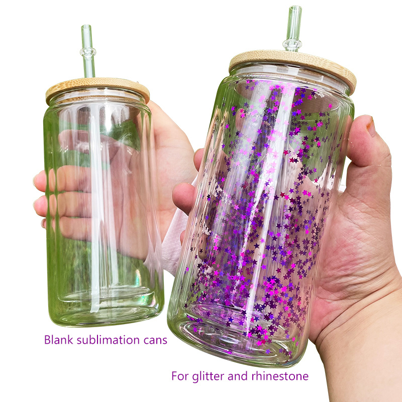 16oz Double Wall Sublimation Glass Can Snow Globe glass Tumbler Beer Glass clear Drinking Glasses With Bamboo Lid And Reusable Straw custom gift beer mug, 16oz clear
16oz Double Wall Sublimation Glass Can Snow Globe glass Tumbler Beer Glass clear Drinking Glasses With Bamboo Lid And Reusable Straw custom gift beer mug, 16oz clear