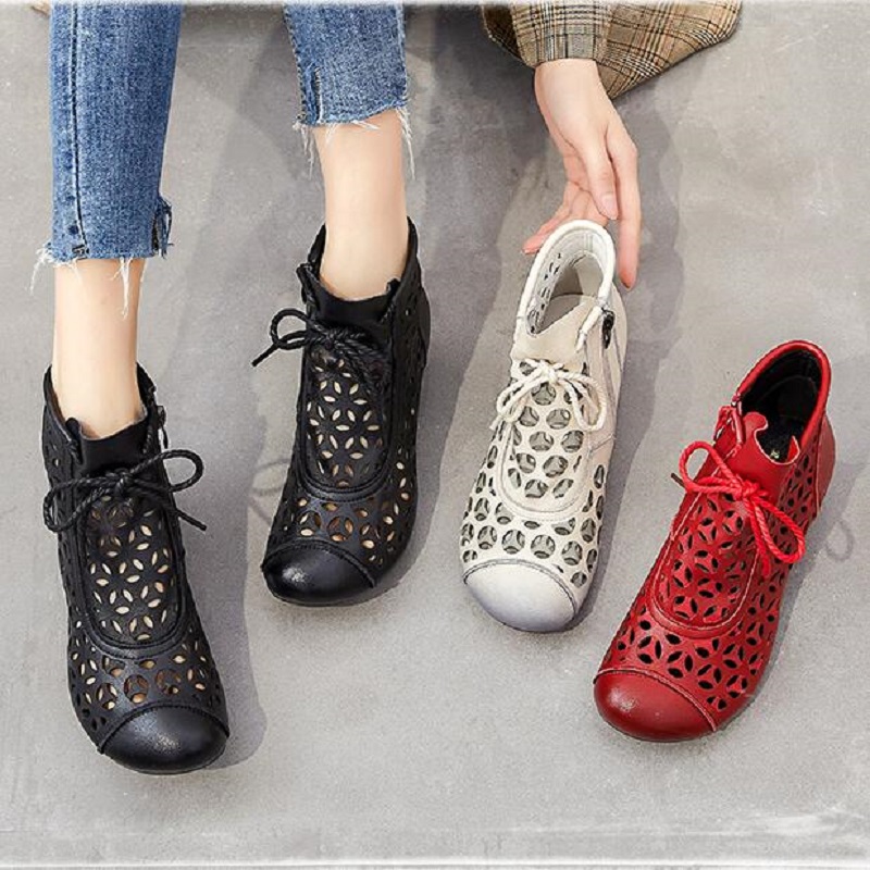 Top Quality Sandals Women Genuine Leather Summer Shoes Zapatos Femme Square High Heel Women Boots Da033, Black
Top Quality Sandals Women Genuine Leather Summer Shoes Zapatos Femme Square High Heel Women Boots Da033, Black