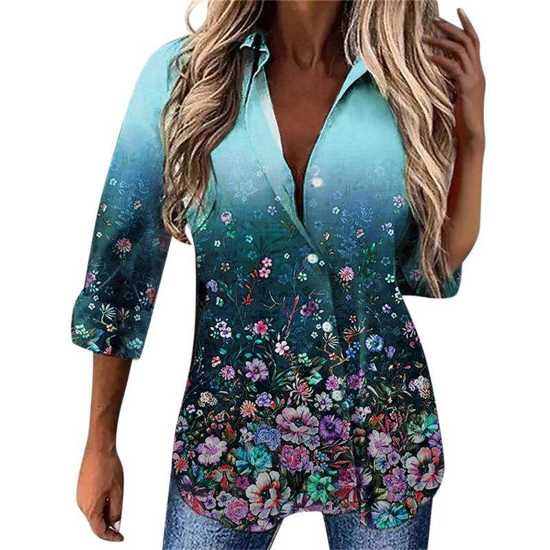 Women's Blouses & Shirts Scrub T For Women T-Shirt Casual Button-Down Blouse Tops Long Floral Hawaii White Pullover WomenWomen's, Blue
Women's Blouses & Shirts Scrub T For Women T-Shirt Casual Button-Down Blouse Tops Long Floral Hawaii White Pullover WomenWomen's, Blue