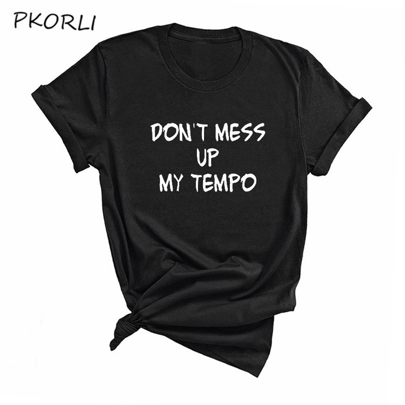 EXO Tempo Kpop Printed TShirt Women Men Casual Don't Mess Up My Tempo T Shirt Kpop Fashion Unisex Clothes Tee T200614