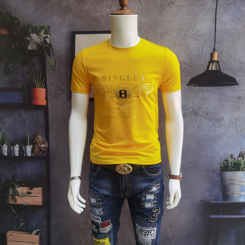 Fashion Brand Popular Men's T-Shirts 2022 Summer New Letter Laser Hot Diamond Logo Design Casual Short Sleeve Round Neck Slim Cotton Thin Tees Multi Color M, Yellow
Fashion Brand Popular Men's T-Shirts 2022 Summer New Letter Laser Hot Diamond Logo Design Casual Short Sleeve Round Neck Slim Cotton Thin Tees Multi Color M, Yellow