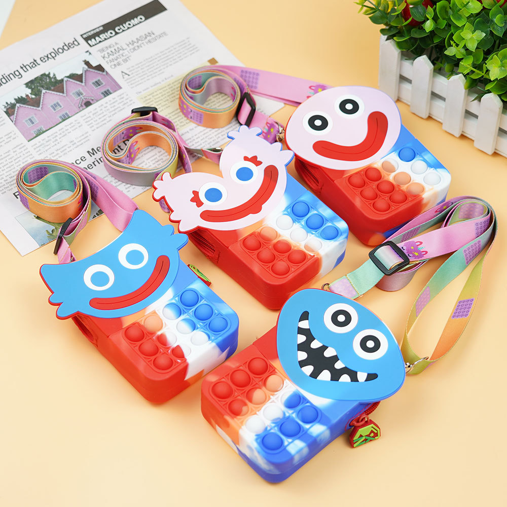 Push bubble cartoon wallet purse decompression toy party favor fashion silicone kids children girls gift crossbody bubbles tie dye handbags
Push bubble cartoon wallet purse decompression toy party favor fashion silicone kids children girls gift crossbody bubbles tie dye handbags