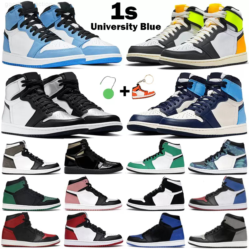 HOT CAKE Jumpman 1 mens basketball shoes 1s Bred Patent University Blue UNC Shadow Chicago Toe retro women men trainers sneakers, 14
HOT CAKE Jumpman 1 mens basketball shoes 1s Bred Patent University Blue UNC Shadow Chicago Toe retro women men trainers sneakers, 14
