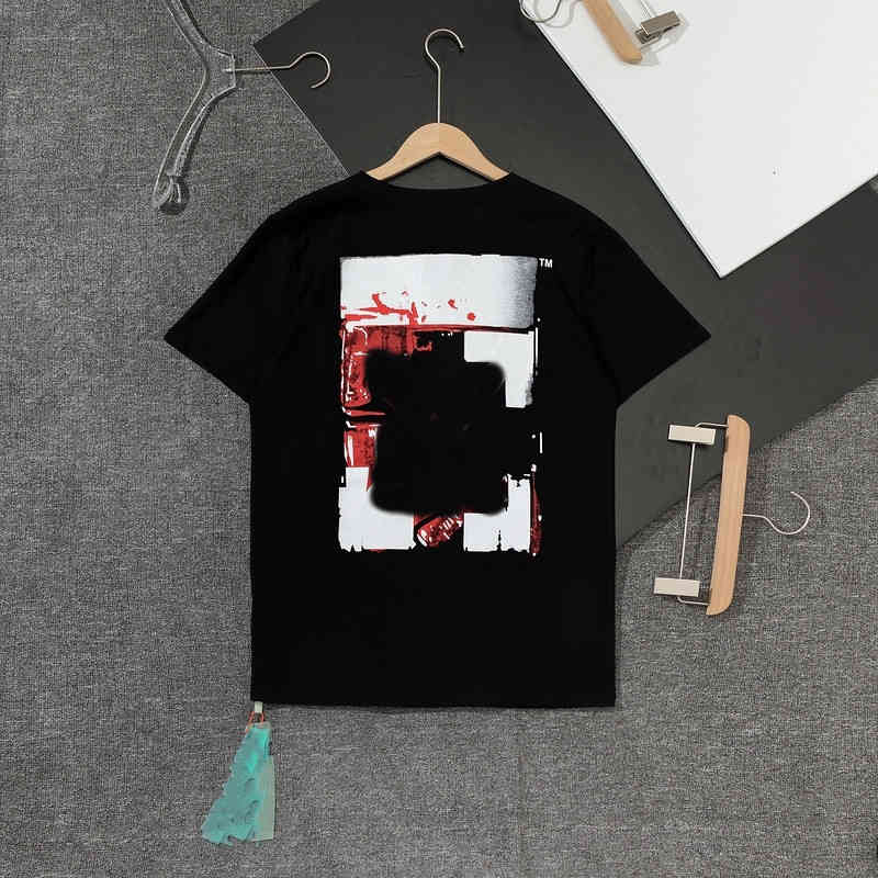 Off Men's T-shirts 2022 Spring Summer Women's and New Style White Front Back Acrylic Hand-painted Graffiti Irregular Arrow Short Sleeve, 11
Off Men's T-shirts 2022 Spring Summer Women's and New Style White Front Back Acrylic Hand-painted Graffiti Irregular Arrow Short Sleeve, 11
