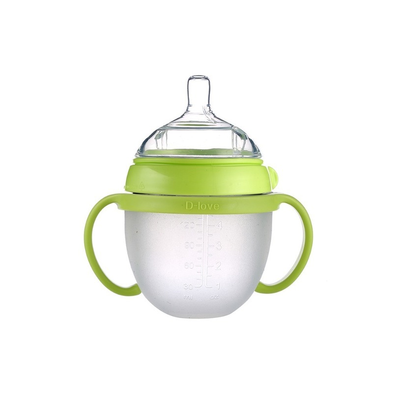 mamadeira Baby Bottle Green 250ml(8oz) pink 150ml(5oz) baby milk feeding bottle with handle bottle children 220512
