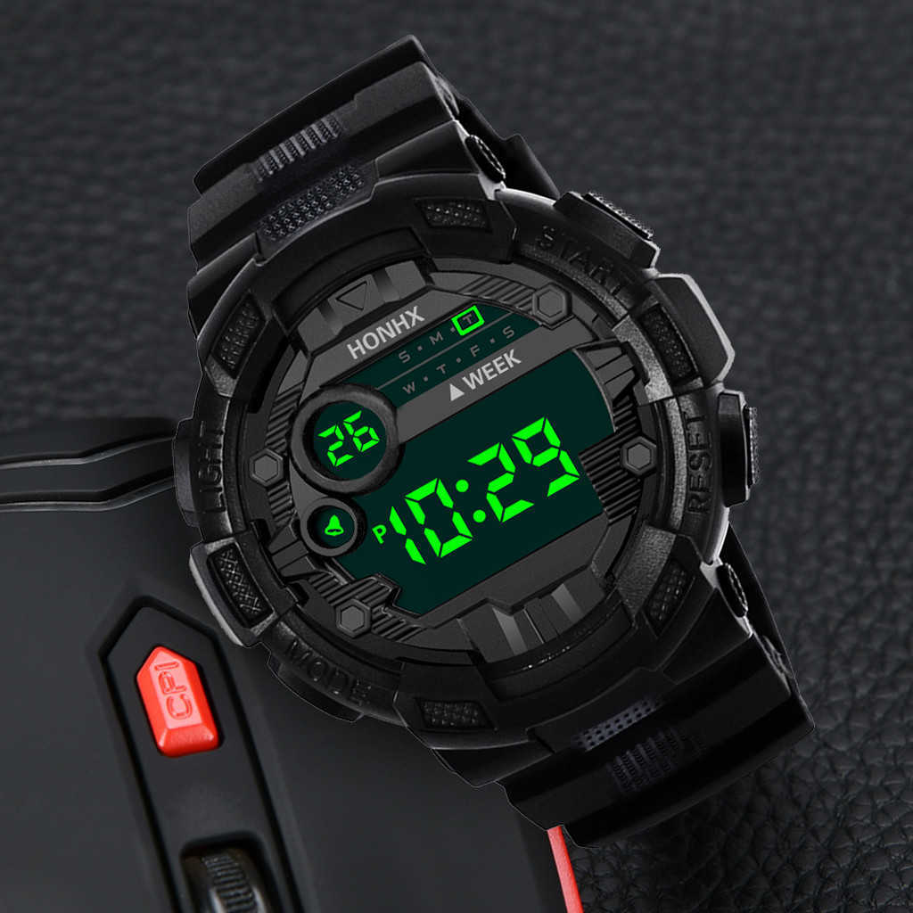 Electronic Watch for Men Sports Luminous LED Digital Resin Dial 50M Waterproof Wristwatch Drop Ship
Electronic Watch for Men Sports Luminous LED Digital Resin Dial 50M Waterproof Wristwatch Drop Ship