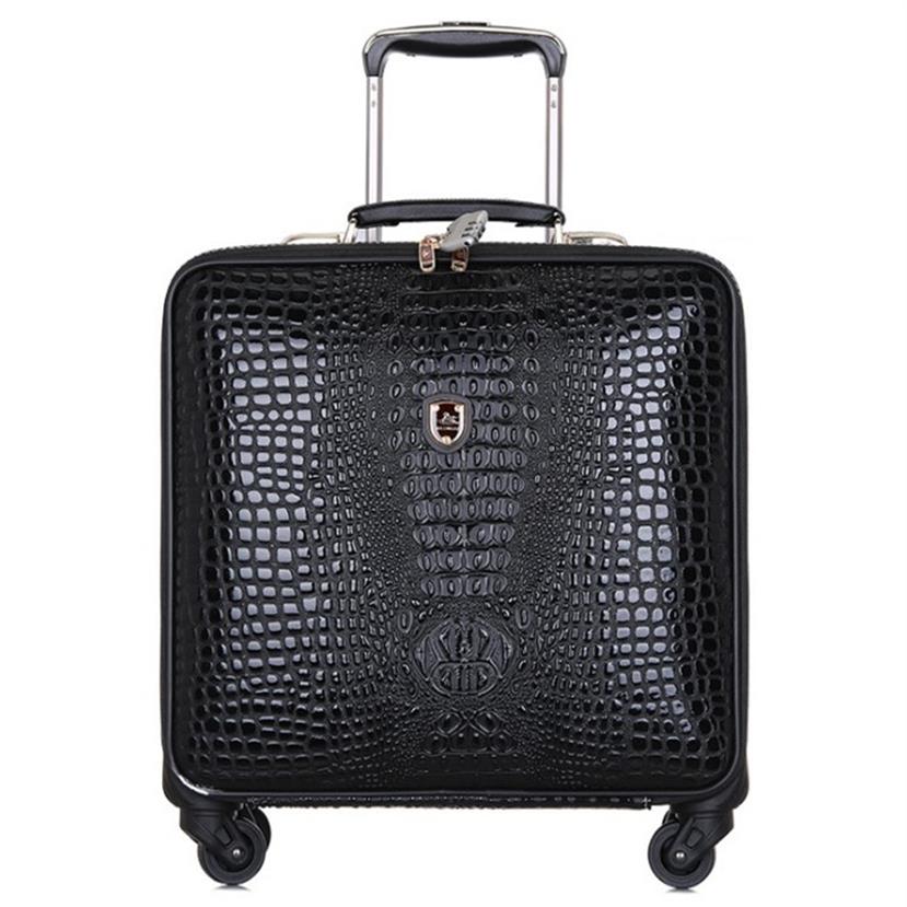 High Quality Retro Luggage 16 Inch Men Commercial PU Crocodile Pattern 4 Wheels Trolley Travel Suitcase Bag Woman Computer Bags Av277W
High Quality Retro Luggage 16 Inch Men Commercial PU Crocodile Pattern 4 Wheels Trolley Travel Suitcase Bag Woman Computer Bags Av277W