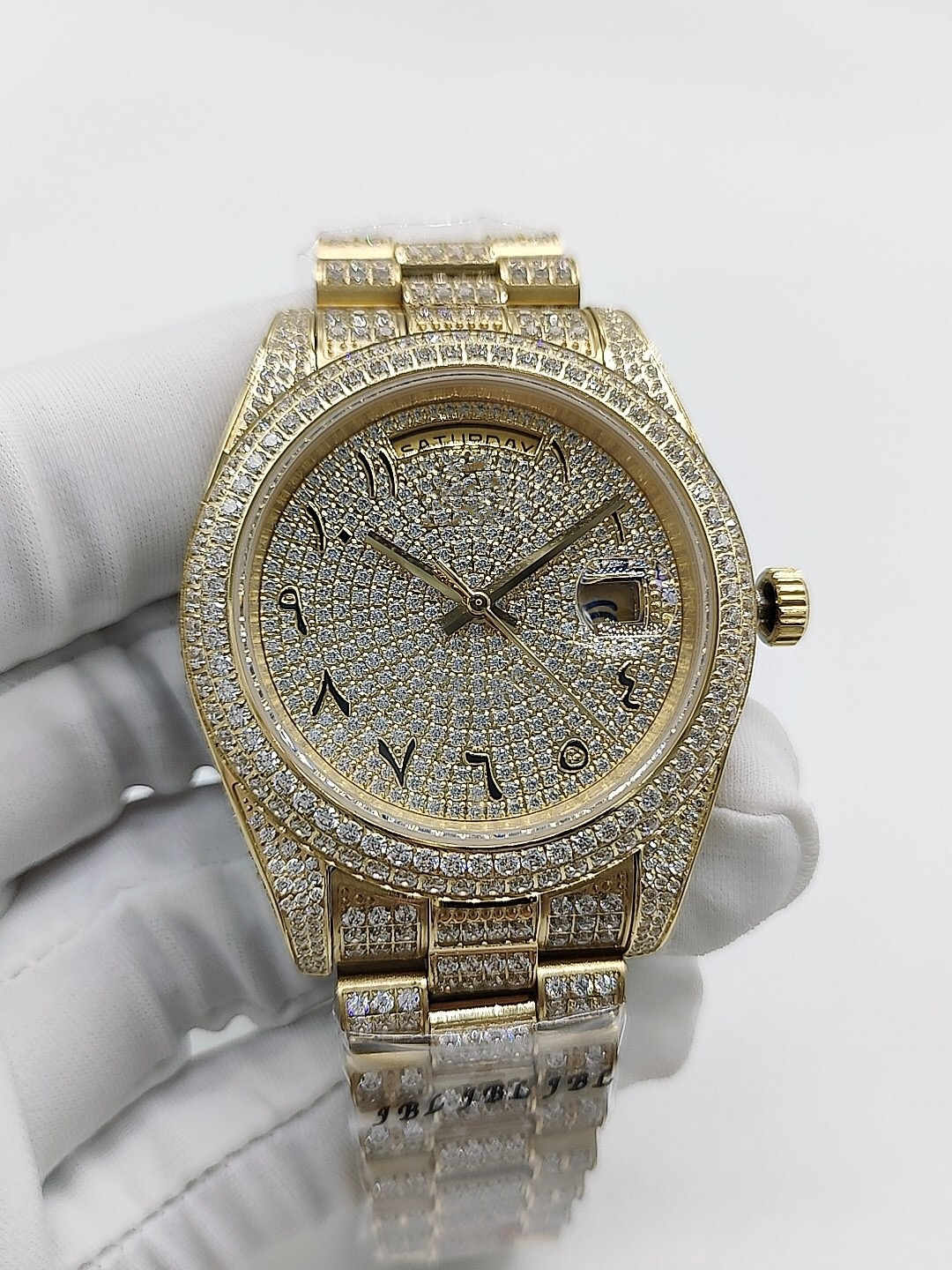 Man Watch Full Diamond Iced Out Automatic Mechanical Men's Watches Stainless Steel Strap Business Designer Fashion Sports Wristwatch Mens Wristwatches, Waterproof
Man Watch Full Diamond Iced Out Automatic Mechanical Men's Watches Stainless Steel Strap Business Designer Fashion Sports Wristwatch Mens Wristwatches, Waterproof