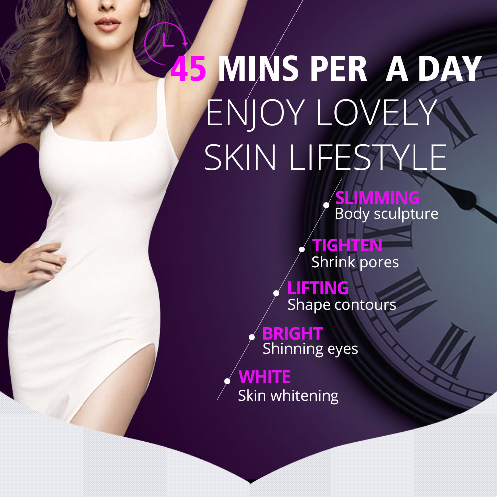 Ultrasonic 6 in 1 Cavitation 2.0 RF Radio Frequency Fat Burning Lipolaser Cellulite Reduction Machine