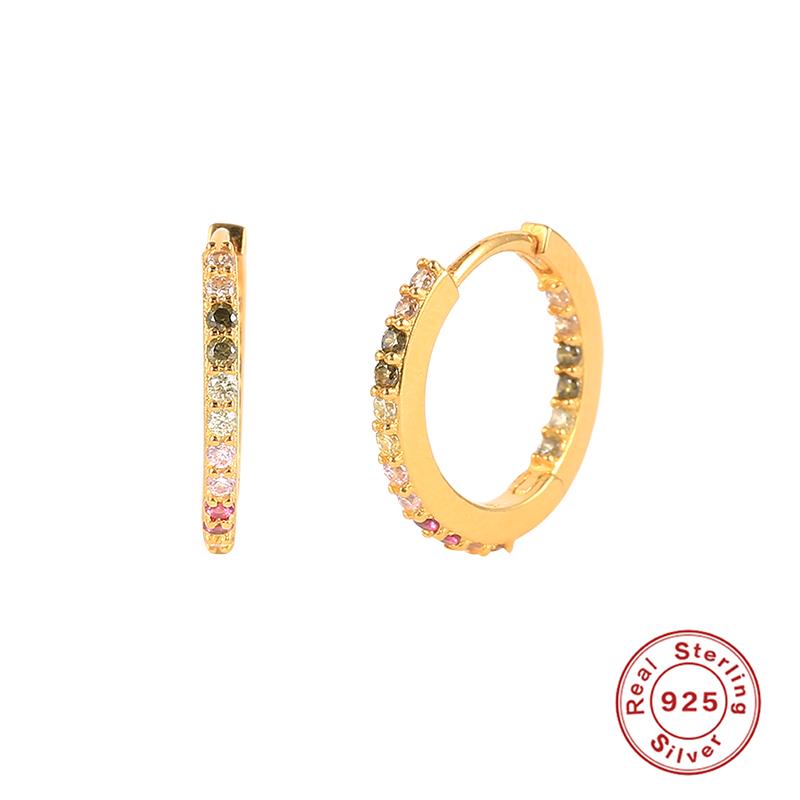 Hoop & Huggie Aide 925 Sterling Silver Rainbow Zircon Pave Earrings For Women Unique Inside Crystal Mosaic 10mm Circle Cartilage HoopHoop
Hoop & Huggie Aide 925 Sterling Silver Rainbow Zircon Pave Earrings For Women Unique Inside Crystal Mosaic 10mm Circle Cartilage HoopHoop