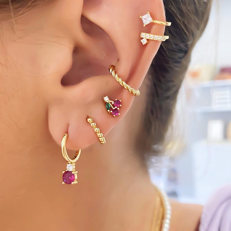 Hoop & Huggie Sterling Silver Ear Buckle White/black/purple/rose Red/blue/green Crystal Earrings For Women Zircon JewelryHoop
Hoop & Huggie Sterling Silver Ear Buckle White/black/purple/rose Red/blue/green Crystal Earrings For Women Zircon JewelryHoop