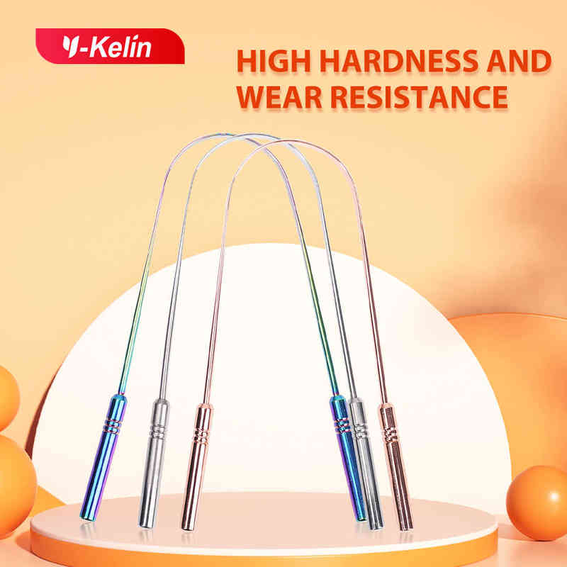 Y-kelin 3 Colors Stainless Steel Tongue Scraper Metal Fresh Breath Cleaning Coated Toothbrush Oral Hygiene 220614
Y-kelin 3 Colors Stainless Steel Tongue Scraper Metal Fresh Breath Cleaning Coated Toothbrush Oral Hygiene 220614