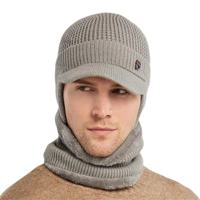 Bandanas Winter Hat Bandana Scarf Visor Outdoor Ear Protection Warm Thick Bicycle Knitted Cap Windproof Visors Baseball Male
Bandanas Winter Hat Bandana Scarf Visor Outdoor Ear Protection Warm Thick Bicycle Knitted Cap Windproof Visors Baseball Male