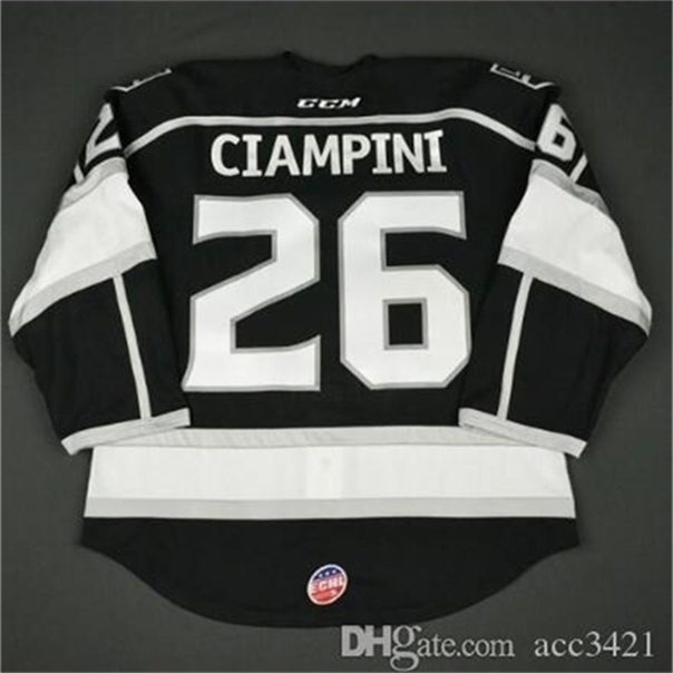 C26 Nik1 Custom Men Youth women Nik1 tage ECHL Monarchs 37 Nick Shore 26 Daniel Ciampini Hockey Jersey Size -5XL or custom any name or number, Black women s-2xl
C26 Nik1 Custom Men Youth women Nik1 tage ECHL Monarchs 37 Nick Shore 26 Daniel Ciampini Hockey Jersey Size -5XL or custom any name or number, Black women s-2xl