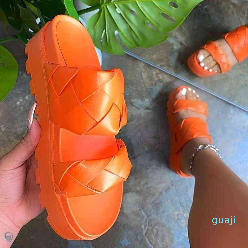 style slippers in one line thick bottom muffin slippers large size women's shoes, White
style slippers in one line thick bottom muffin slippers large size women's shoes, White