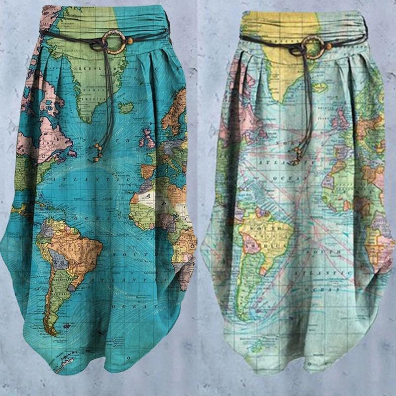 Skirts Women Fashion Florals Print Long Skirt Female Women' Casual Loose Sashes Mid-Calf SkirtSkirts, Mg
Skirts Women Fashion Florals Print Long Skirt Female Women' Casual Loose Sashes Mid-Calf SkirtSkirts, Mg