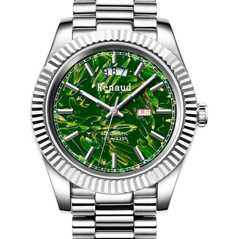 Wristwatches Luxury Sports Watch Automatic Men Mechanical 40mm Dress 100M Diver Luminous Sapphire Crystal Clocks HomageWristwatches, Silver - blue
Wristwatches Luxury Sports Watch Automatic Men Mechanical 40mm Dress 100M Diver Luminous Sapphire Crystal Clocks HomageWristwatches, Silver - blue