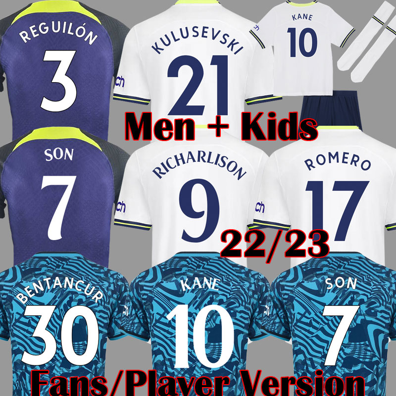 22 23 KANE SON BERGWIJN colorful Away Soccer Jerseys RICHARLISON KULUSEVSKI PERISIC 2022 2023 HOJBJERG shirt Third purple ROMERO tops men kit kids equipment sets 999, 22 23 kids home
22 23 KANE SON BERGWIJN colorful Away Soccer Jerseys RICHARLISON KULUSEVSKI PERISIC 2022 2023 HOJBJERG shirt Third purple ROMERO tops men kit kids equipment sets 999, 22 23 kids home
