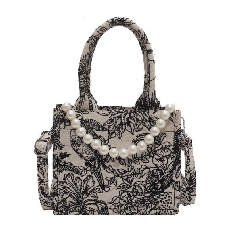 Evening Bags Luxury Designer Handbag For Women's Bag Jacquard Embroidery Female Girls Shopper Canvas Tote Shoulder, As shown
Evening Bags Luxury Designer Handbag For Women's Bag Jacquard Embroidery Female Girls Shopper Canvas Tote Shoulder, As shown