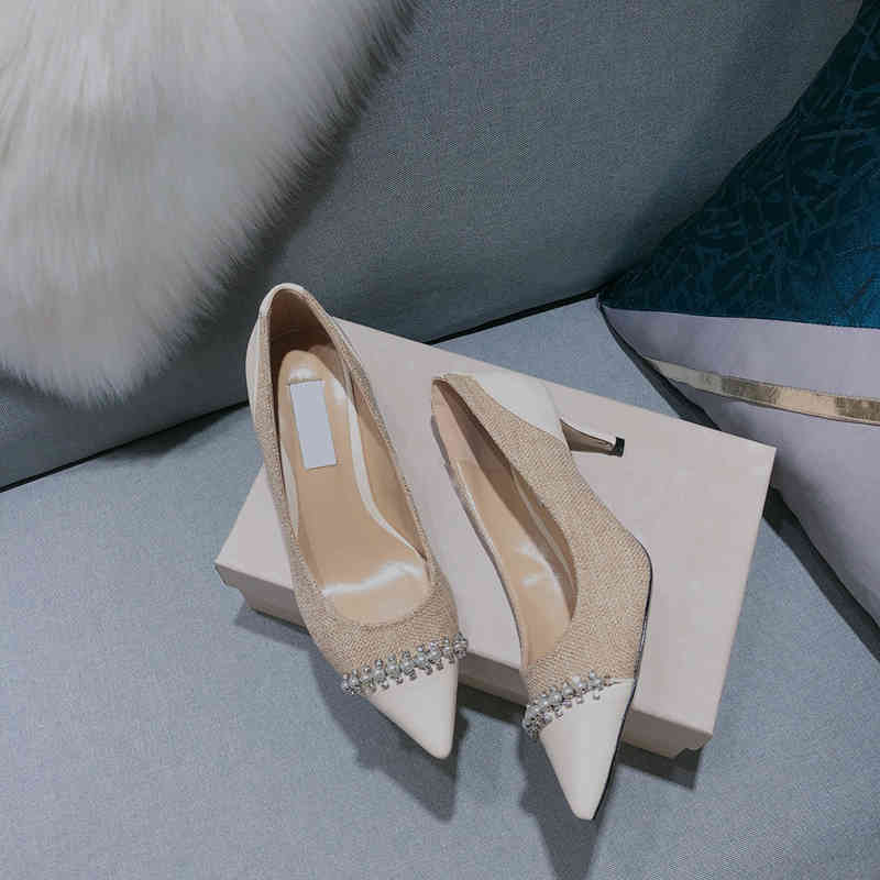 Dress Shoes Luxury Rhinestone Pearl Pointed High Heels Designer Elegant Color Matching Stiletto Pumps Women Sandals 220317, Black 6cm
Dress Shoes Luxury Rhinestone Pearl Pointed High Heels Designer Elegant Color Matching Stiletto Pumps Women Sandals 220317, Black 6cm