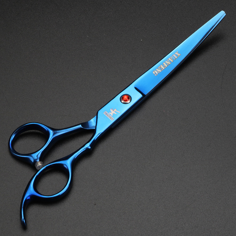 XUANFENG Professional pet Beauty scissors, 7-inch / curved shears 6.5-inch thinning + holster kit 220317