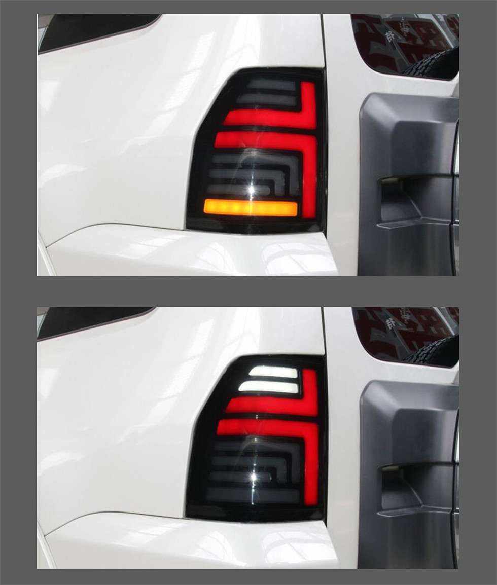 Car Tail Lights For Pajero V93 V97 LED Tail Light 2006-20 Mitsubishi DRL Rear Fog Brake Turn Signal Lamp Auto Accessories