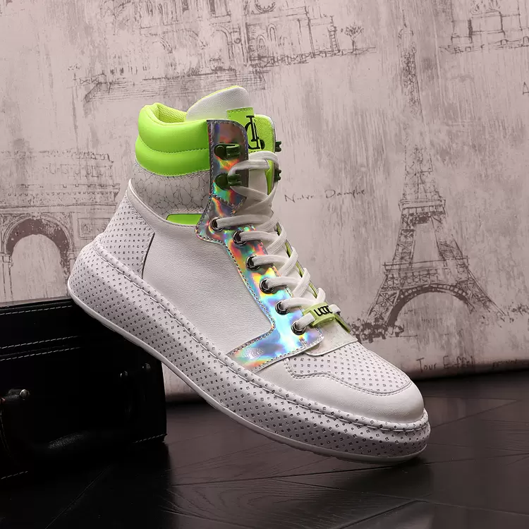 British Designer Lace Up Business Wedding Shoes Graffiti High Top Vulcanize Canvas Sport Casual Sneakers Fashion Round Toe Thick Bottom Casual Walking Boots, Black
British Designer Lace Up Business Wedding Shoes Graffiti High Top Vulcanize Canvas Sport Casual Sneakers Fashion Round Toe Thick Bottom Casual Walking Boots, Black