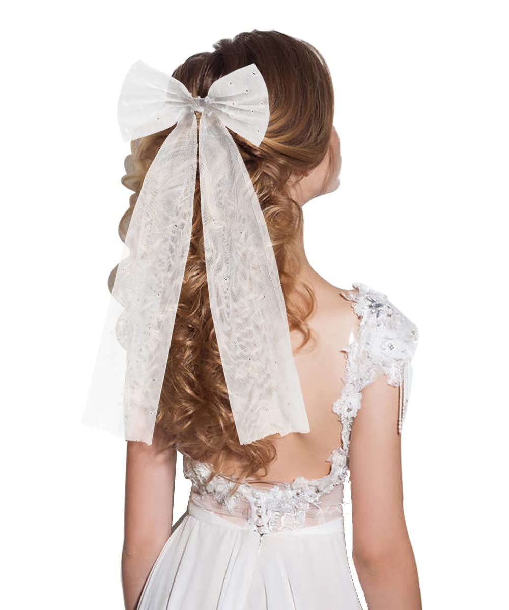 Hair Accessories Bride Bow Clip Large White Pearl Wedding Veil Barrette For Bachelorette Bridal Shower Prewedding Party Decoration Br amVGW
Hair Accessories Bride Bow Clip Large White Pearl Wedding Veil Barrette For Bachelorette Bridal Shower Prewedding Party Decoration Br amVGW