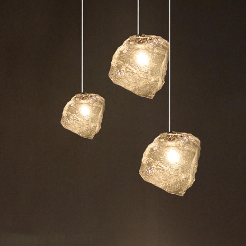 Pendant Lamps Nordic Ice Cube Glass Suspension Luminaire Modern Creative Clear G4 Led Dinning Lamp Bar Restaurant Hanging Light Fixture
Pendant Lamps Nordic Ice Cube Glass Suspension Luminaire Modern Creative Clear G4 Led Dinning Lamp Bar Restaurant Hanging Light Fixture