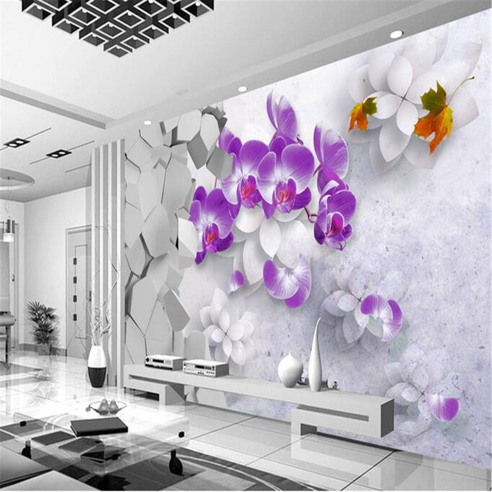 3D Wallpaper for Walls 3d Photo Silk Murals Wallpaper Customization Background for Living Room Butterfly wallpaper stereo beautiful