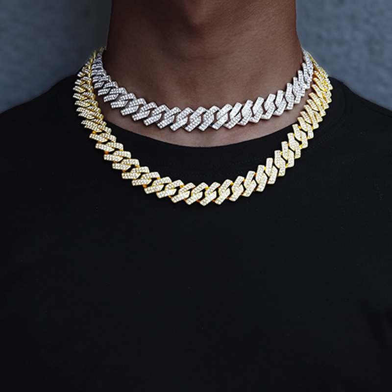 Chains Iced Out Men Chain Necklace Watch Cuban Hip Hop Set Watches For Women Jewelry GiftChains ChainsChains