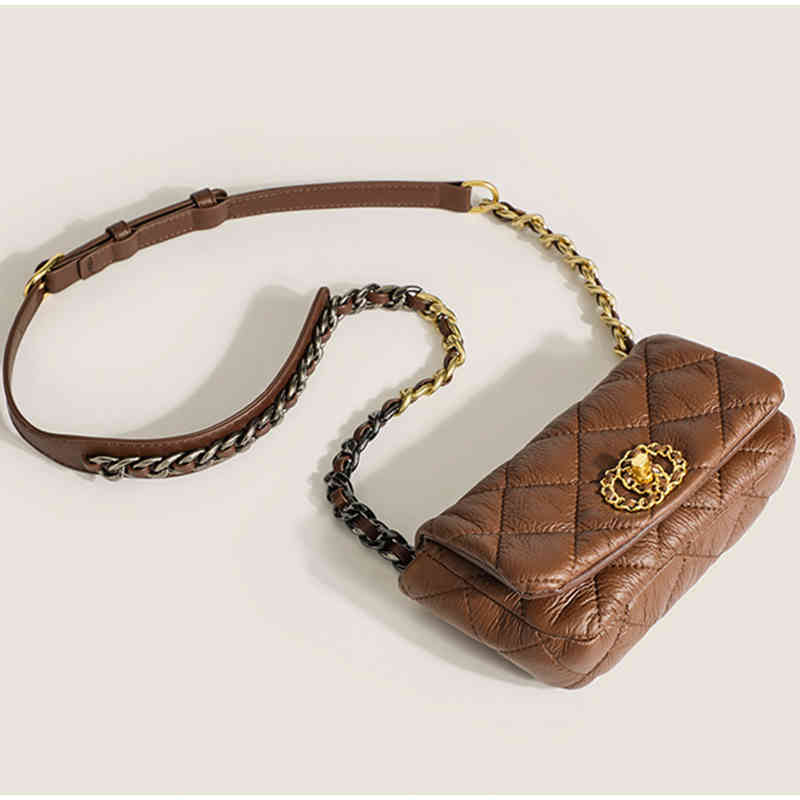 Women's Shoulder Bags Fashion Soft Leather Messenger Color-blocking Metal Chain Females Small Square Retro Hobo Autumn, Brown
Women's Shoulder Bags Fashion Soft Leather Messenger Color-blocking Metal Chain Females Small Square Retro Hobo Autumn, Brown