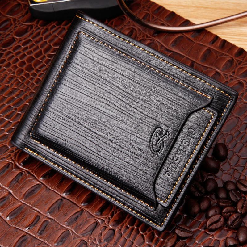 free shipping Wallets Pidengbao Brand Men's Purse Card Wallet Vintage Value Leather Money Short With Gift Box