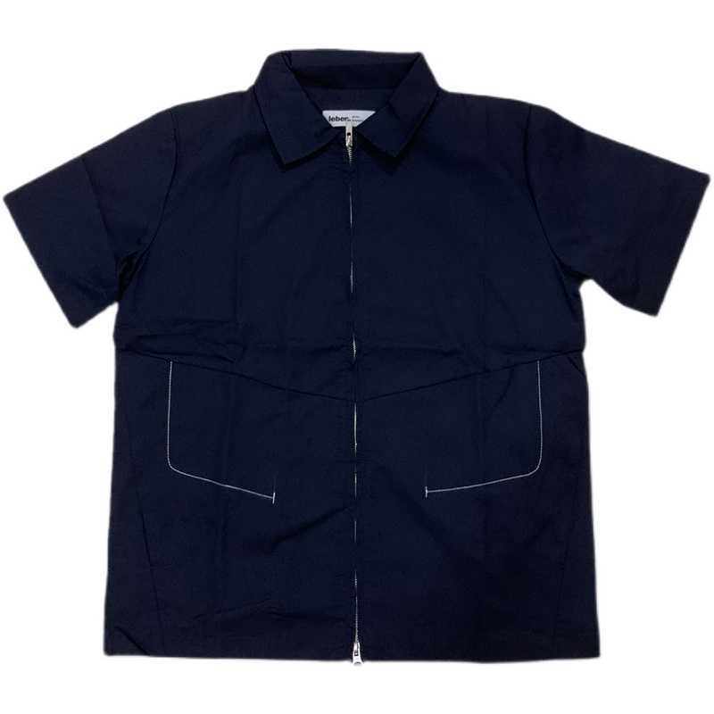 Men's Jackets Leben service Kiko style Navy Double Zip short sleeve embroidered shirt summer Unisex
Men's Jackets Leben service Kiko style Navy Double Zip short sleeve embroidered shirt summer Unisex