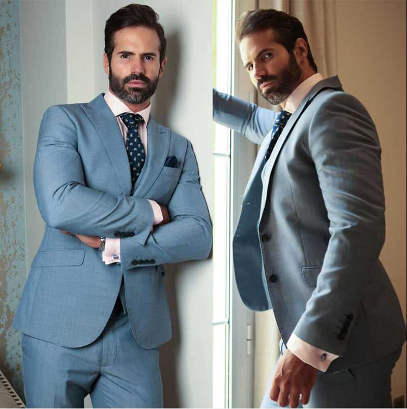 Men's Suits & Blazers Business Men Light Blue Tailor-Made 2pcs Blazer Wedding Coats Pants Tuxedo Jacket Overcoat Causal TailoredMen's, Black
Men's Suits & Blazers Business Men Light Blue Tailor-Made 2pcs Blazer Wedding Coats Pants Tuxedo Jacket Overcoat Causal TailoredMen's, Black