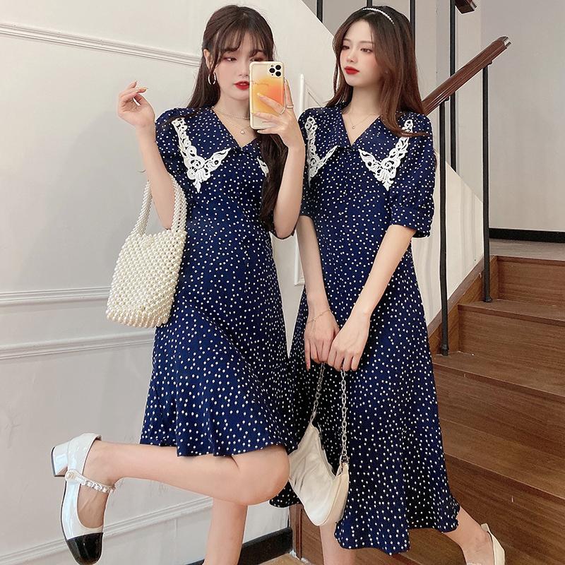 Plus Size Dresses Dot Blue Chiffon Vintage Midi 5Xl Large Casual Robe Spring Summer Clothes Dress For Women'S 2022 Sukienka, Short
Plus Size Dresses Dot Blue Chiffon Vintage Midi 5Xl Large Casual Robe Spring Summer Clothes Dress For Women'S 2022 Sukienka, Short