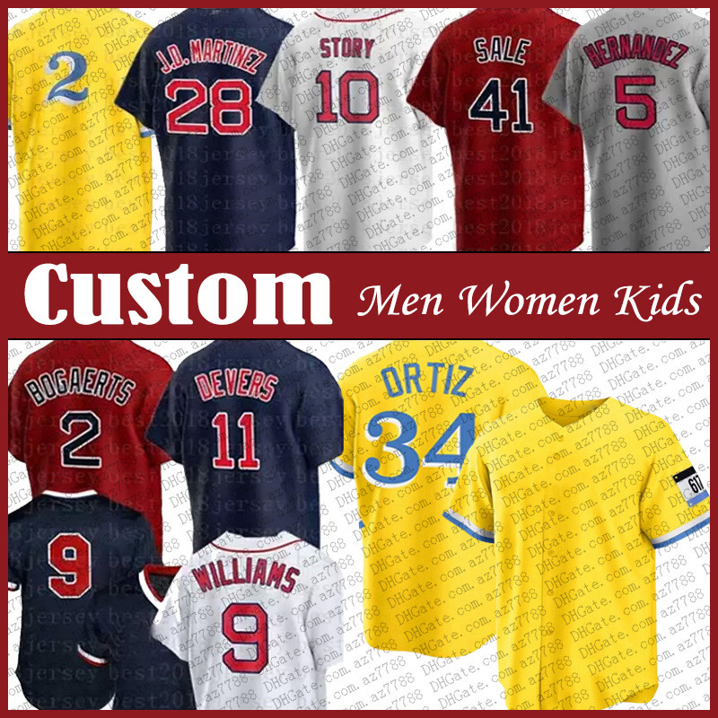 34 David Ortiz Xander Bogaerts Custom Men Women Kids Boston Baseball Red Jersey Sox Rafael Devers Trevor Story Enrique Hernandez Chris Sale Ted Williams Alex Verdugo, Shown
34 David Ortiz Xander Bogaerts Custom Men Women Kids Boston Baseball Red Jersey Sox Rafael Devers Trevor Story Enrique Hernandez Chris Sale Ted Williams Alex Verdugo, Shown