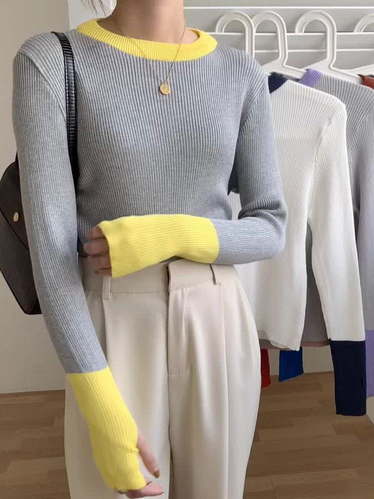 Women's Sweaters Women Knitting Autumn Winter Patchwork Vintage Pullover Femme Round Neck Slim Sweater Mujer 2022 Basi Long Sleeve TopWomen', White
Women's Sweaters Women Knitting Autumn Winter Patchwork Vintage Pullover Femme Round Neck Slim Sweater Mujer 2022 Basi Long Sleeve TopWomen', White