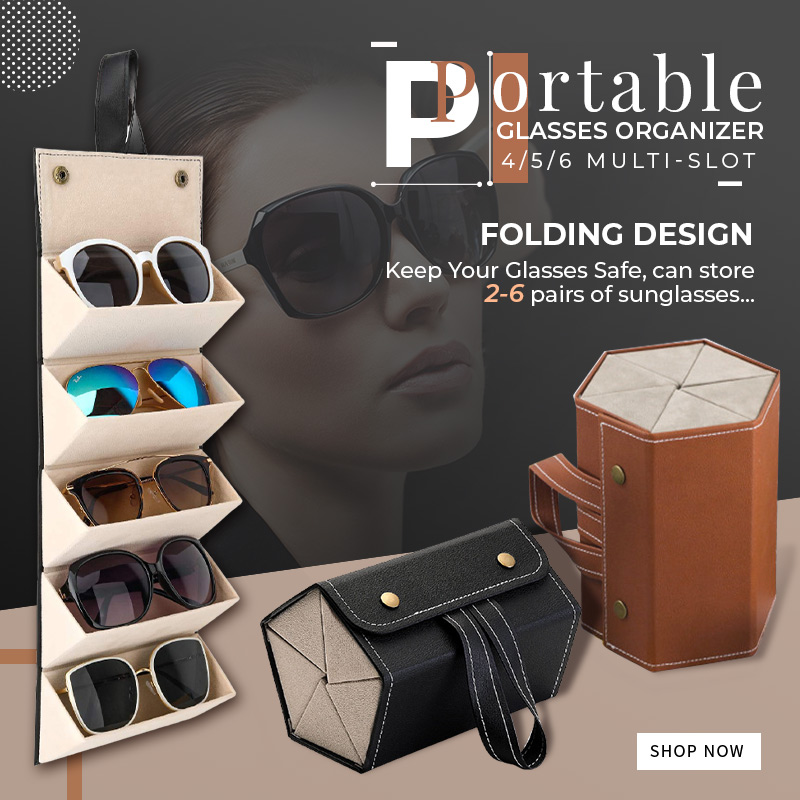Portable Glasses Organizer 4/5/6 Multi-slot Eyeglasses Storage Display Travel Folding Sunglasses PU Leather Case Dropshipping
Portable Glasses Organizer 4/5/6 Multi-slot Eyeglasses Storage Display Travel Folding Sunglasses PU Leather Case Dropshipping