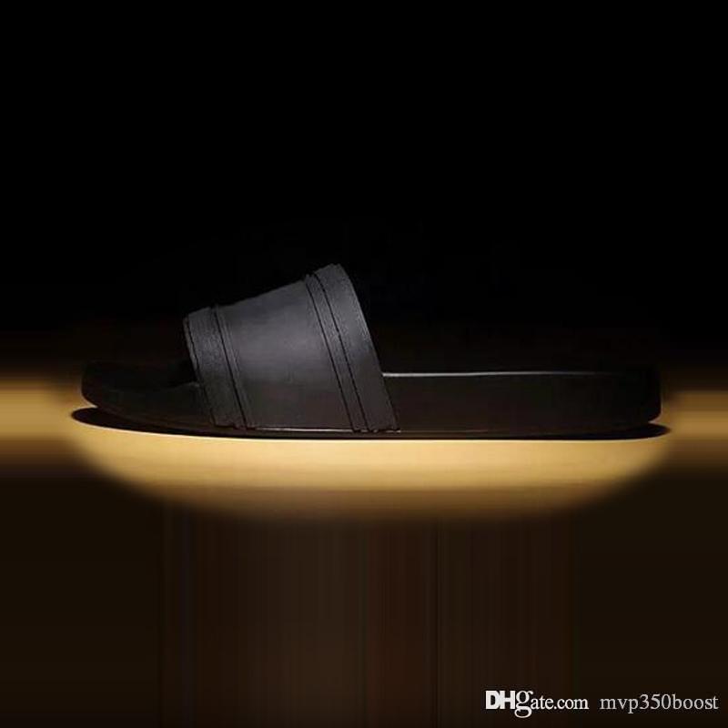 hot brand Men Beach Slide Sandals Scuffs luxury Slippers Mens Fashion slip-on designer sandal US 7-12