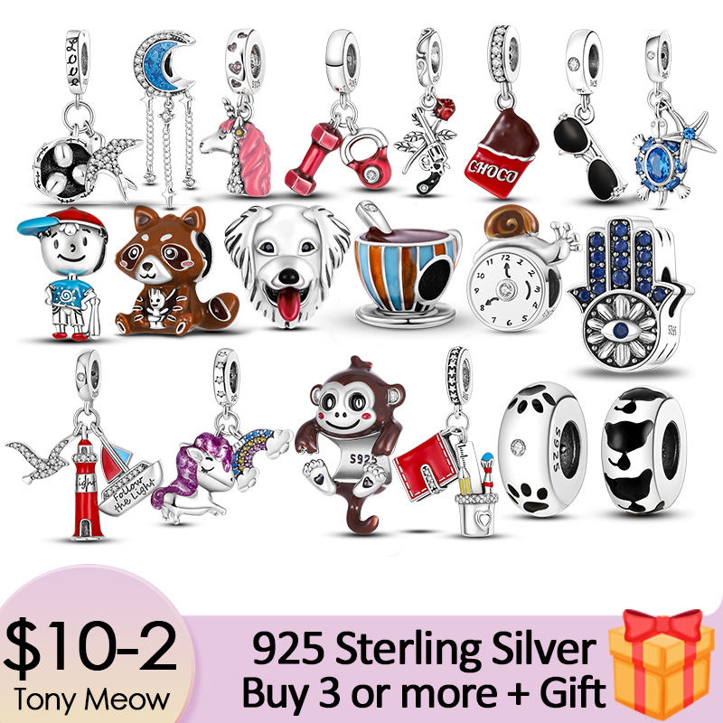 925 Silver Fit Pandora Charm 925 Bracelet New Octopus Fish Monkey Dog Turtle charms set Pendant DIY Fine Beads Jewelry
925 Silver Fit Pandora Charm 925 Bracelet New Octopus Fish Monkey Dog Turtle charms set Pendant DIY Fine Beads Jewelry