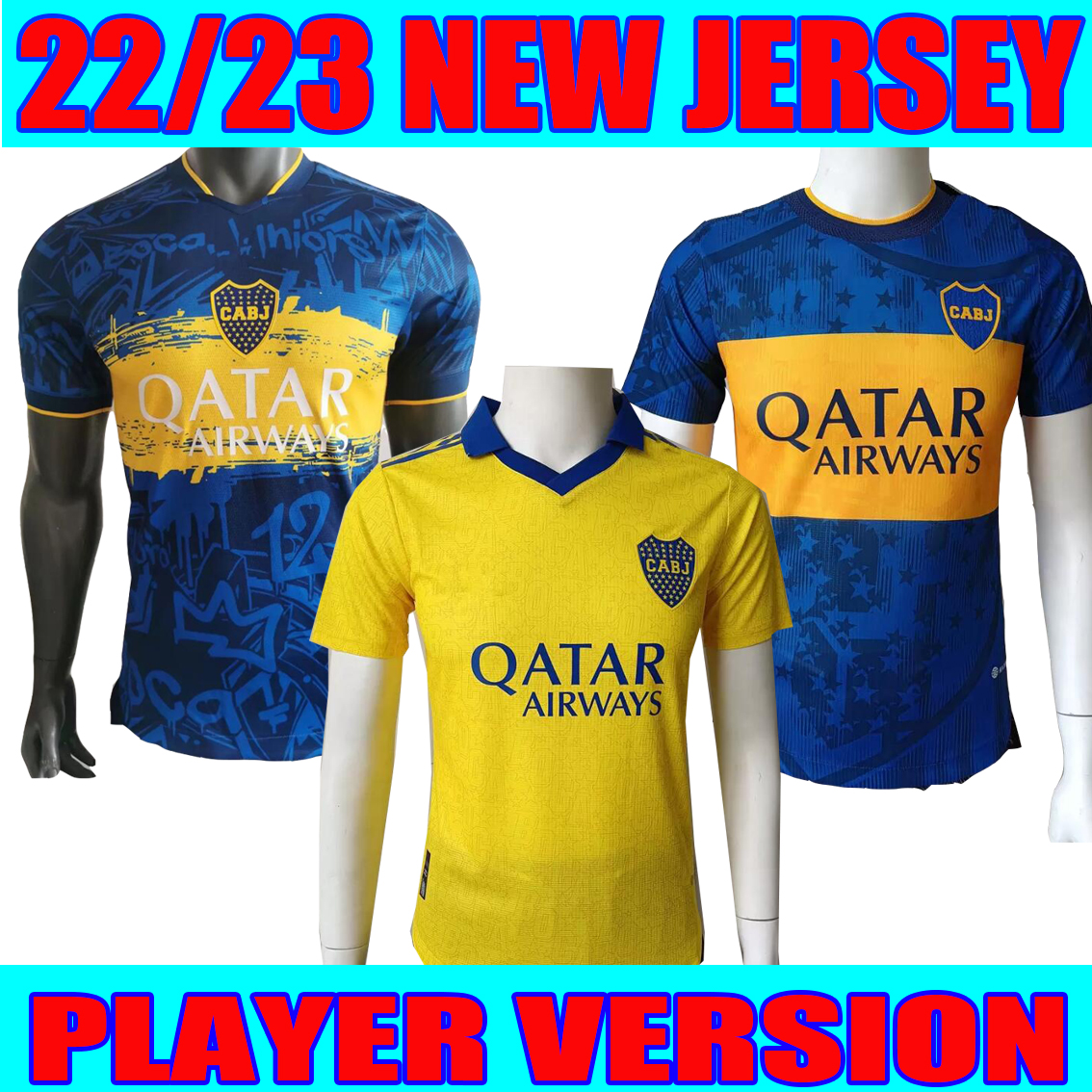 New 22 23 Boca Juniors soccer jersey Player Version Fans CARLITOS MARADONA TEVEZ DE ROSSI 2022 2023 football shirt men + kids kit sets Women home away third 3rd yellow
New 22 23 Boca Juniors soccer jersey Player Version Fans CARLITOS MARADONA TEVEZ DE ROSSI 2022 2023 football shirt men + kids kit sets Women home away third 3rd yellow